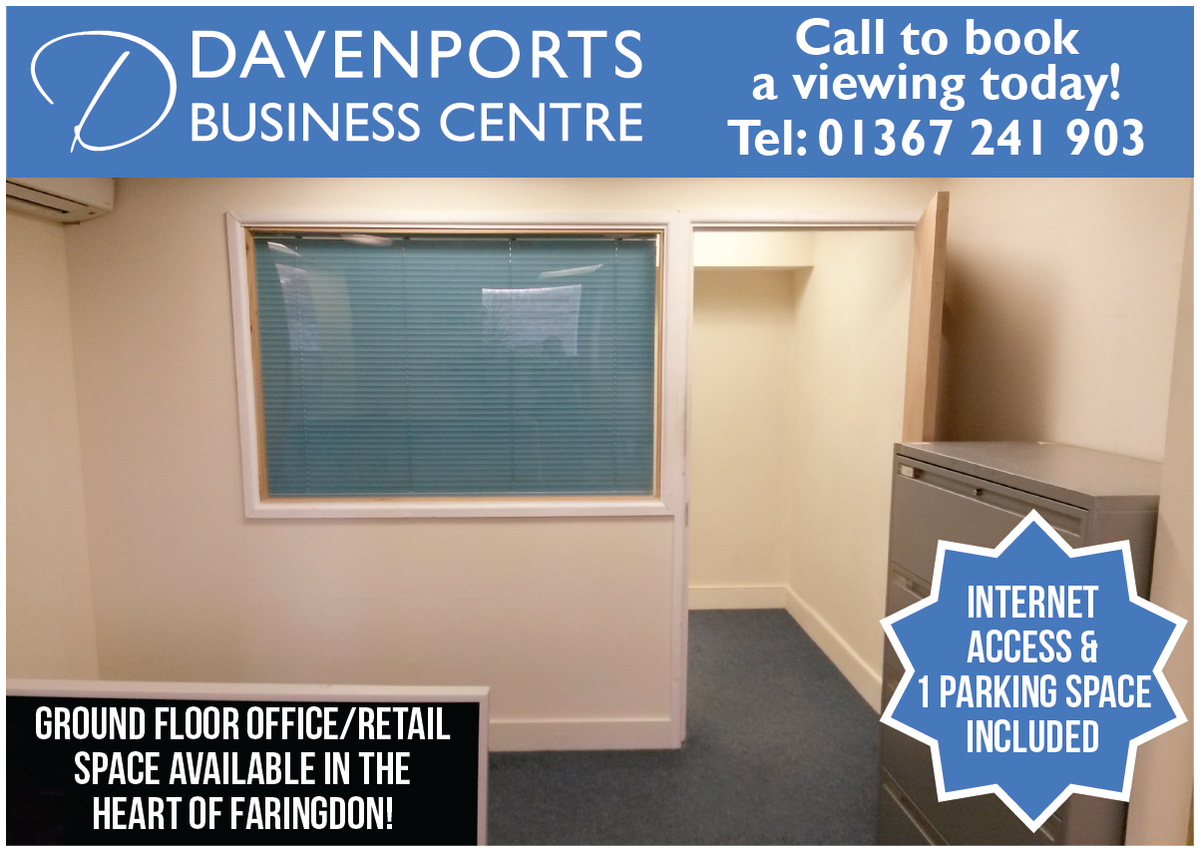 Office space in the heart of Faringdon available. Ground floor with established footfall, perfect for small retail ow.ly/S15t306DrmH