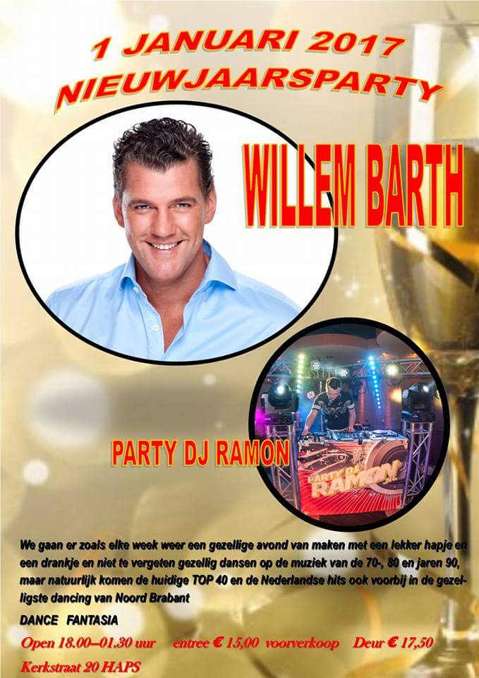 Zondag 1 januari geopend met <a href="/willembarth/">willem barth</a> en <a href="/PartyDjRamon/">Ramon van Dijk</a>  vanaf 18.00 uur 
HAPPYNEWYEARSPARTY