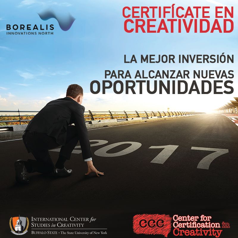 Alcanza metas del 2017 con el Certificado en Creatividad del International Center for Studies in Creativity desde Colombia #CreativityMatter