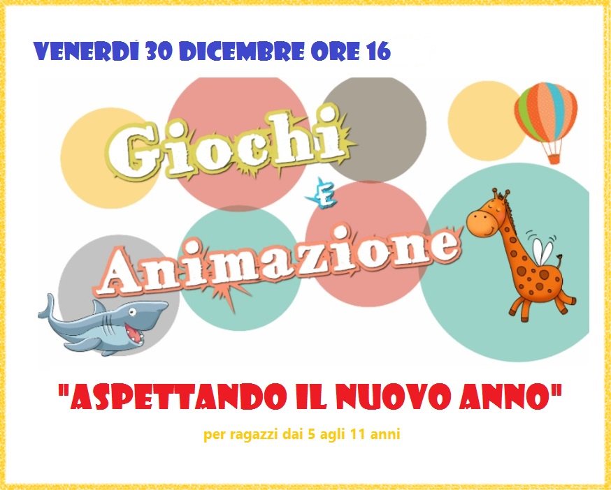 MuseoFucecchio's tweet photo. 📢 #30Dicembre alle 16.00 
"Aspettando il NUOVO ANNO"
#Giochi e #Animazione per i ragazzi dai 5 agli 11 anni.
https://t.co/RBFAyvkHEc https://t.co/IN53ZWk9In