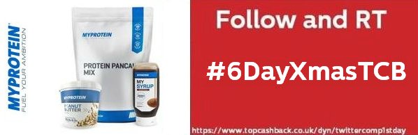 Follow &amp; RT for a chance to win a protein pancake bundle #6DayXmasTCB - topcashback.co.uk   #competition #prize #giveaway t&amp;c's apply