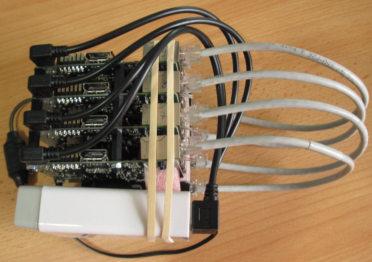 WillyTarreau's tweet image. Having fun today at @haproxy_tech with my new #distcc cluster : 4 MiQi boards, haproxy on EdgeRouter-X, a 50W 5V PSU, cuts times in half...