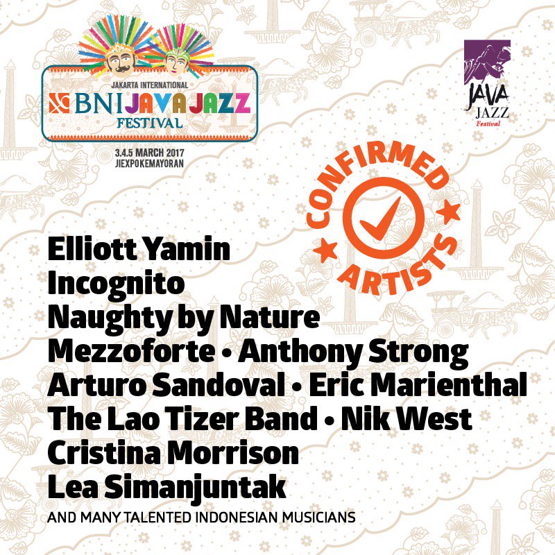 These are just some of the confirmed artists line up for #JJF2017! Check out some more here: javajazzfestival.com/artist-lineup