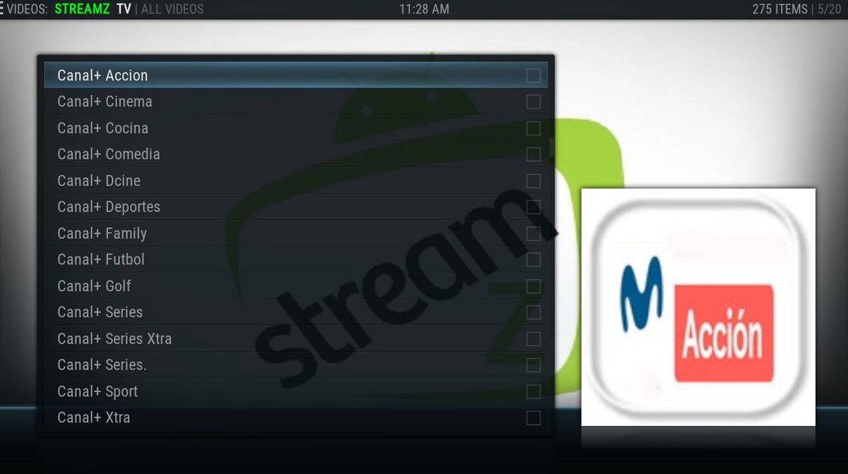 AndroidStreamZ's tweet image. Canal+ channels added to streamtv today for any of our spanish followers.