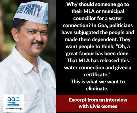 AAPinGoa40's tweet photo. Read this interview to understand Elvis Gomes's vision for Goa.
Elvis will be a CM Goa will be proud of.

https://t.co/BIkWWsqROP https://t.co/TnWSESCA3f