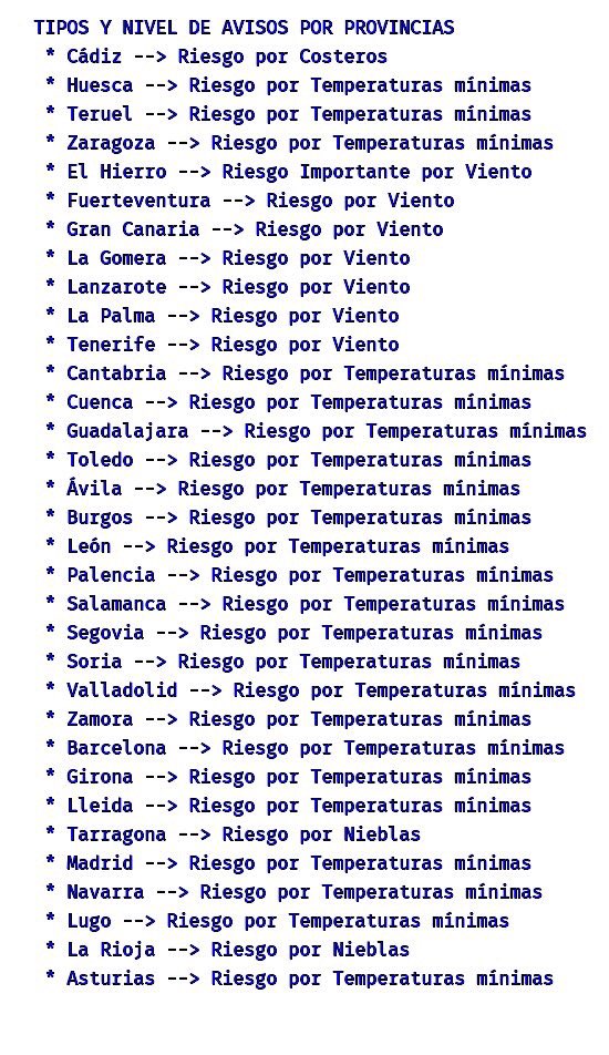 PCivilMejorada's tweet photo. #FMA #Avisos activos hoy. + detalles y actualizaciones en https://t.co/QywFBQPaHL y también el avance para mañana y pasado @AEMET_SINOBAS https://t.co/Pg97xHlP4j