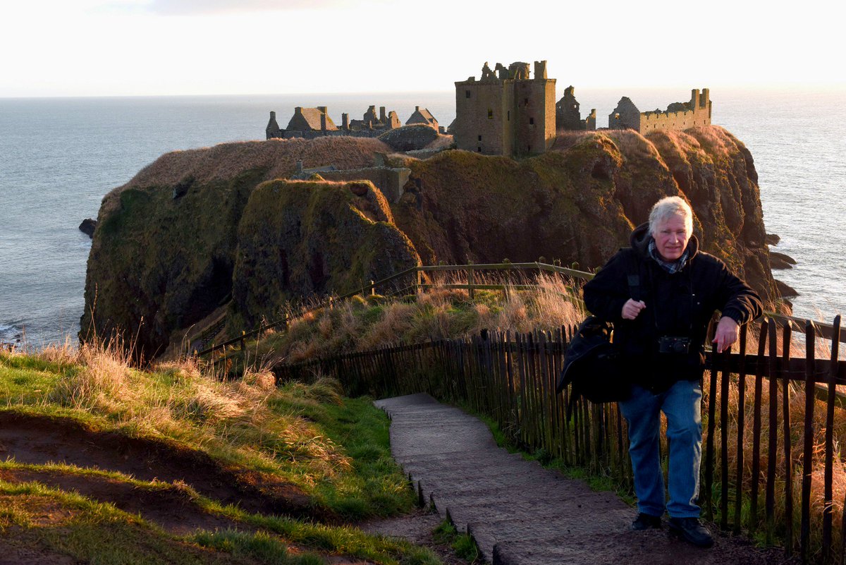In Orkney Islands now heading to Shetlands in a few days. This is me at  Dunnottar castle.