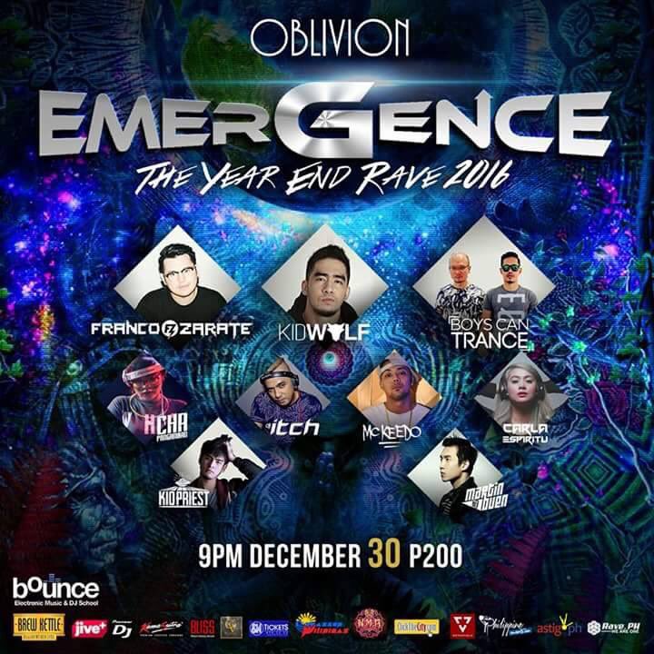 RavePhilippines's tweet photo. Experience the EMERGENCE Ultimate Year End Party tonight at OBLIVION Superclub! See y'all! 🙌🏻🙌🏻🙌����

#emergenceph 
#RavePH https://t.co/OGF2Plj4oT