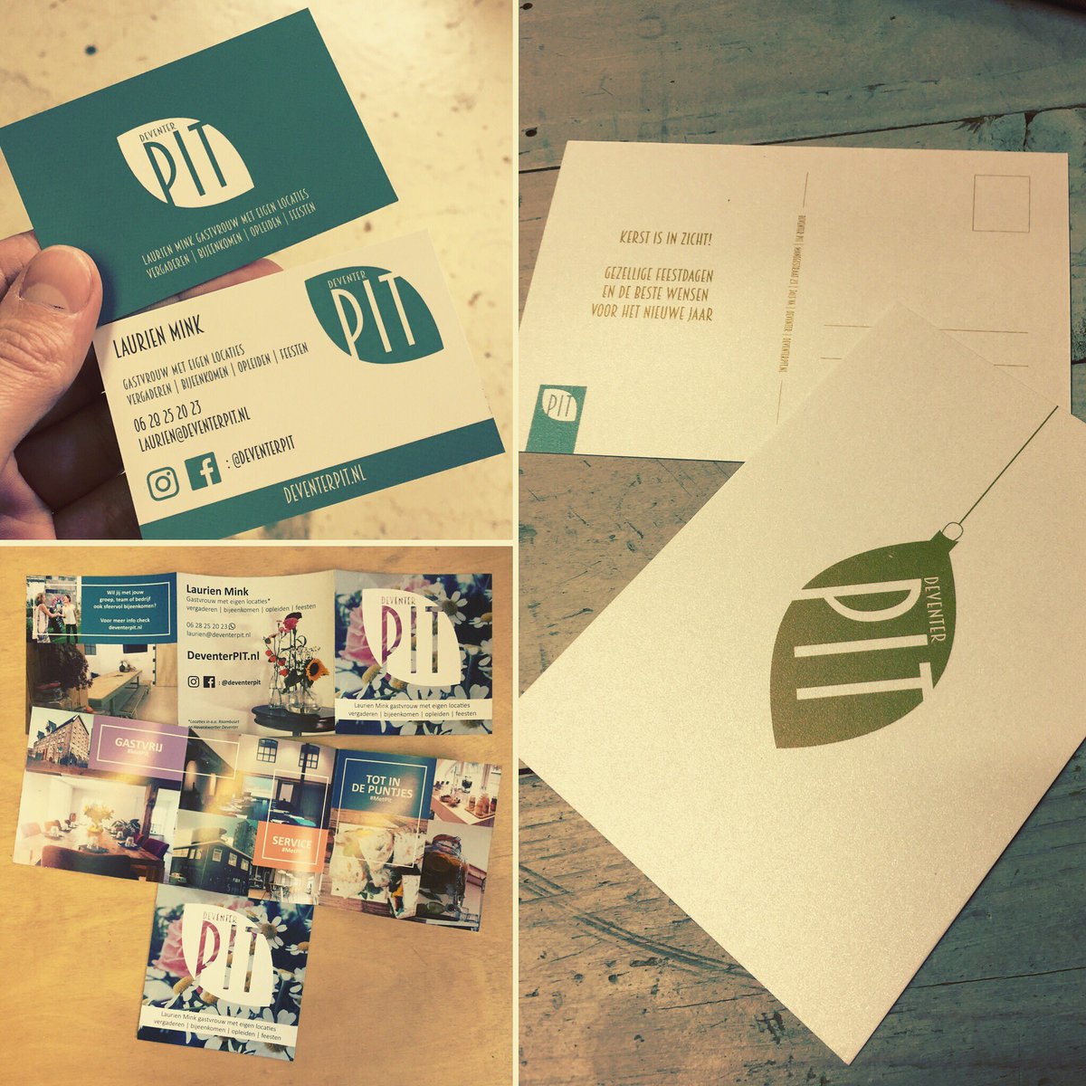 Ook de huisstijl #MetPIT van <a href="/LaurienMink/">Laurien Mink</a> <a href="/deventerpit/">Deventer PIT</a> is weer klaar voor 2017. #kerstkaart #infokaartje #visitekaartje #logo