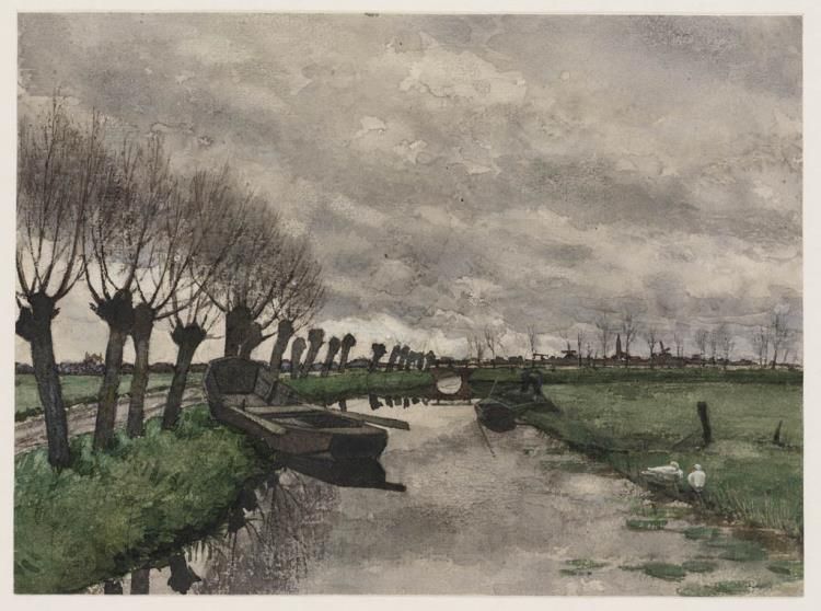 TEYLERS's tweet photo. Zo'n grijze Hollandse dag is stiekem ook erg mooi. Dit rijtje #knotwilgen bijv! Alleen de boten wachten onaangeroerd op warmer weer #Bastert https://t.co/XpIJsrzuPj