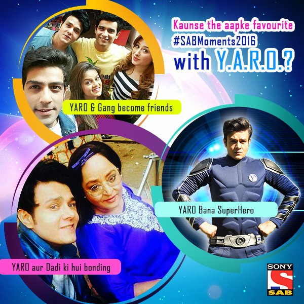 2016 mein hum sab ko mila super cute Y.A.R.O.! Bataiye kya the aapke sabse special #SABMoments2016 with this amazing robot.