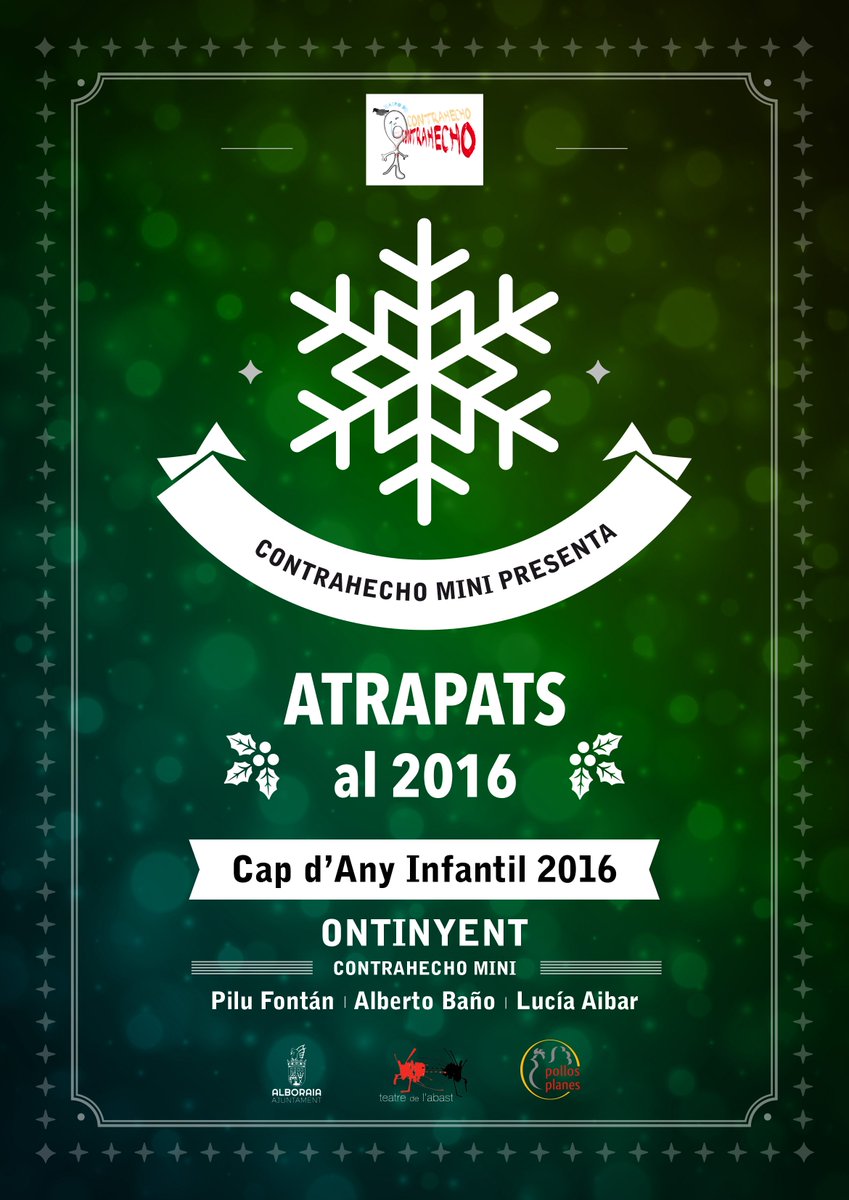 ContrahechoProd's tweet photo. @ajOntinyent #circiteatrealcarrer #AtrapatsAl2016 vos esperem esta vesprada a les 18'30h #PlaçaConcepció #Ontinyent #CapdAnyInfantil https://t.co/8aa6wTYBDa