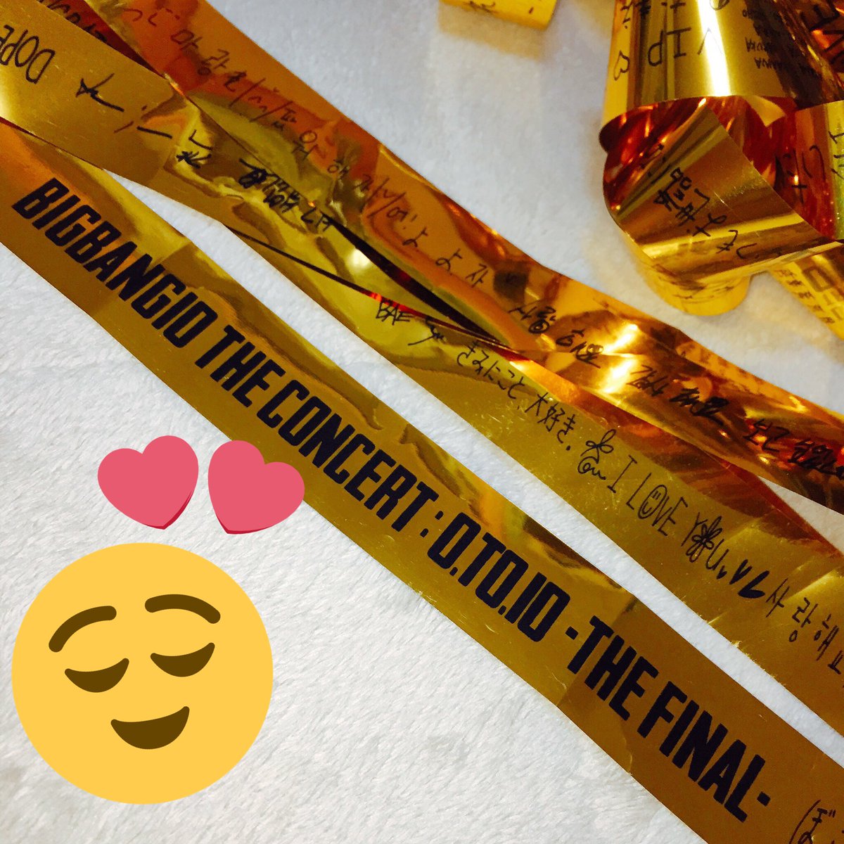 Peace__O924's tweet photo. BIGBANG 0.TO.10 ‐THE FINAL‐
メンバーのメッセージ入り金テープ１本
ソンムルしたいと思います💖

参加方法 ➡︎ RT(フォローは問いません)
※いいねは無効🙏🏻
締切 ➡︎ 2017年1月10日 21:00

#ソンムル企画 
#BIGBANG https://t.co/tUmVJiuZfI