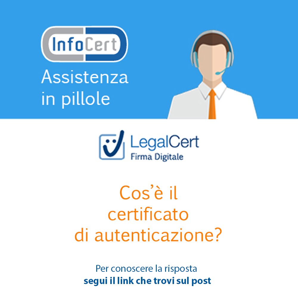 InfoCert_it's tweet photo. #InfoCertHelp #InfoCertID #FirmaDigitale
"Cos'è il certificato di autenticazione?" Scoprilo qui https://t.co/MM4uZdLdhZ https://t.co/gp9XSgrnwE