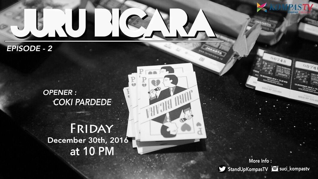 Malam ini #JuruBicaraJKT di kompasTV .... Ada bang <a href="/pandji/">Pandji Pragiwaksono</a> dan <a href="/pardedereza/">Infidel</a> ~
