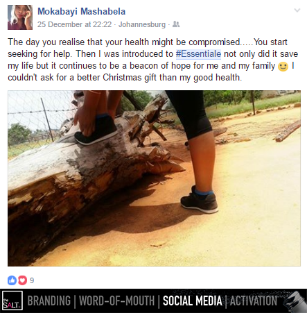 theSALT_ZA's tweet photo. Our #Essentiale influencers shared their positive changes that they experienced once they started using the product... #InfluencerMarketing https://t.co/QrGBQmEKi7