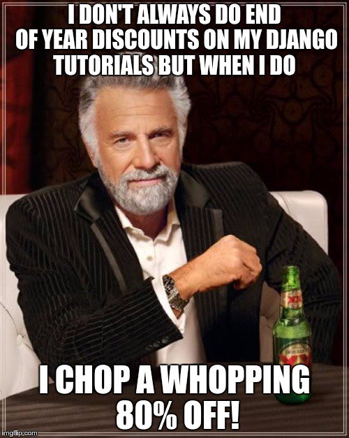 MickeySoFine's tweet image. YAY! #python #django training from #mikesdjangotutorials is 80% off from now until midnight #NewYearsEve bit.ly/2gbKZrN #code