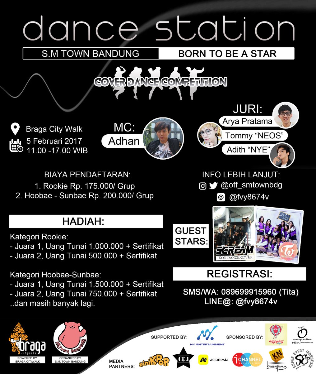 [EVENT] <a href="/off_smtownbdg/">SMTOWN BANDUNG</a> proudly present "DANCE STATION" | 05 FEB '17 | @ Braga City Walk | more info >>