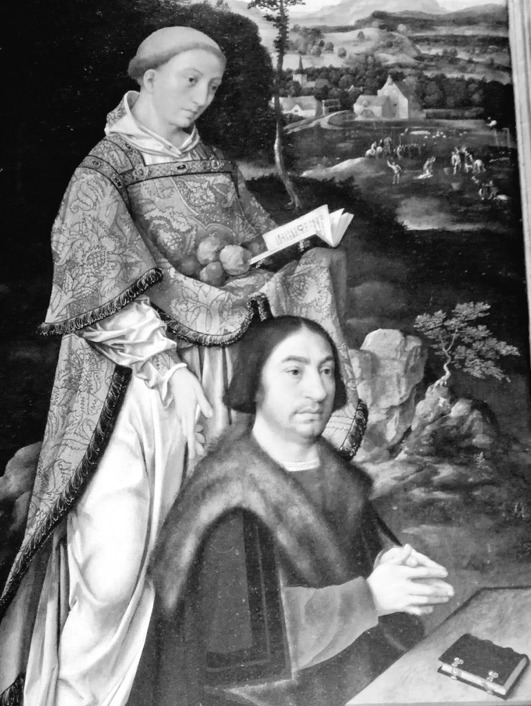 Giech84's tweet photo. Joos van Cleve effigia Stefano Raggio nel polittico di San Donato a Genova (1515). Oggi lo ammirate restaurato grazie a @GianoGenova. https://t.co/V084pGNnJn