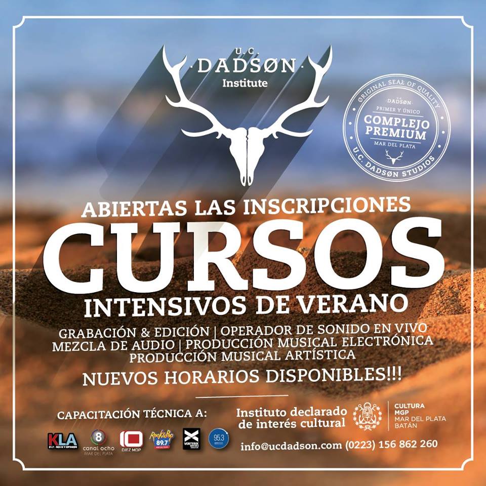 ULTIMO DÍA DE INSCRIPCIÓN! 
El Lunes 02 a las 19:00 hay una charla para los inscriptos! ;)
