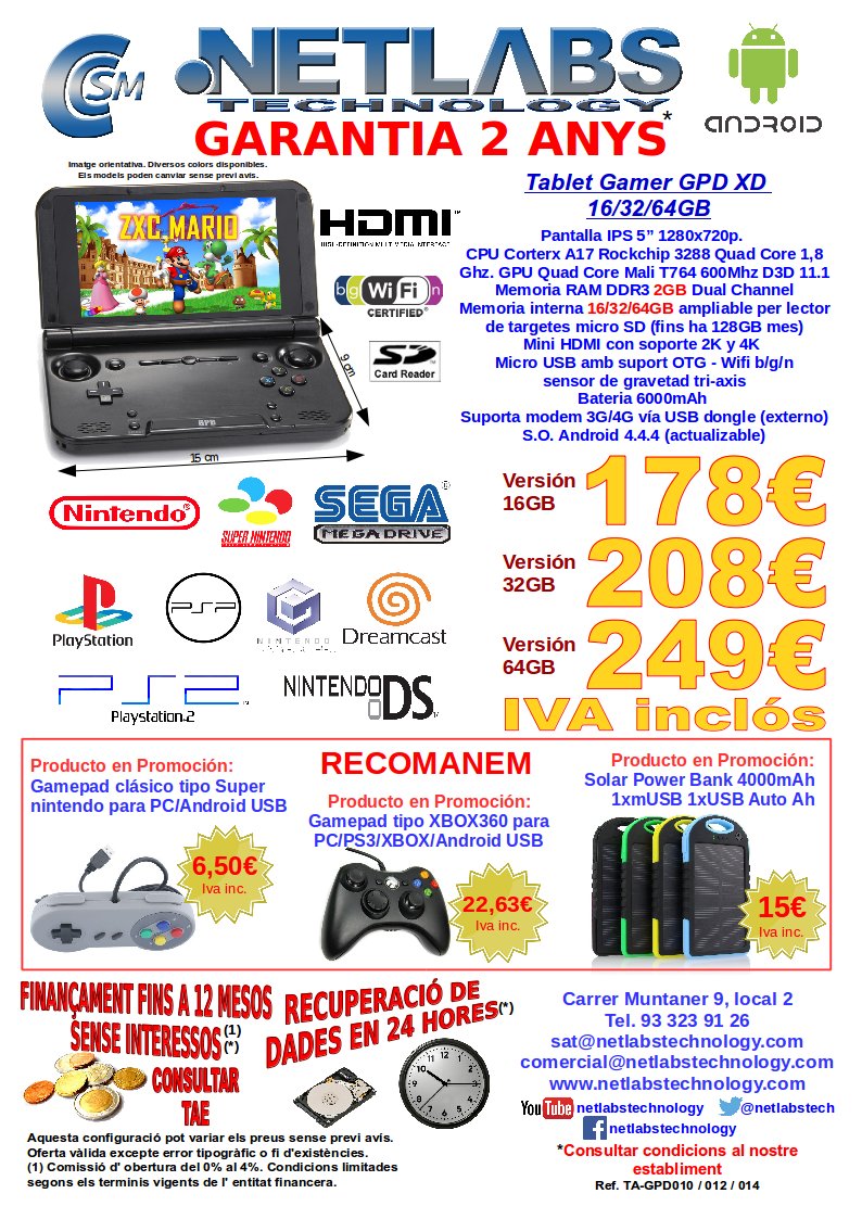 NetlabsTech's tweet photo. @NetlabsTech te ofrece una #tabletgamer para que juegues a tus juegos de siempre. https://t.co/654vGNHjTQ