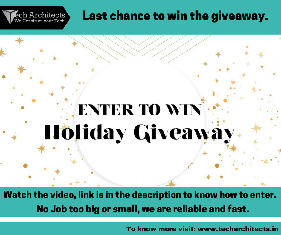 techarchitects_'s tweet photo. Only 24 hours left, enter now and stand a chance to win. 
Watch the video to know how to enter: https://t.co/QqXhj3LgdA https://t.co/IwI0f2XR5u