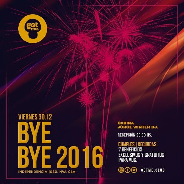 CbaTicketsCba's tweet photo. Este viernes despedimos el año en Get Me! 
Arma tú lista, reserva al 3516805402 📲 https://t.co/QrV7EnROVP