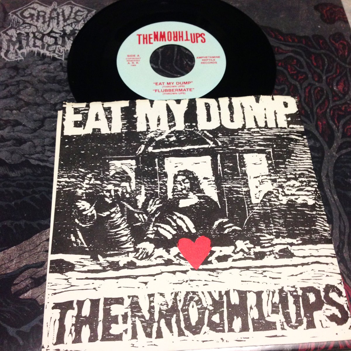 #Thrownups- Eat My Dump. 88 #AmRep mature music for discerning pallets. Feat Arm &amp; Turner #mudhoney #nowspinning #vinyl #grunge #noiserock
