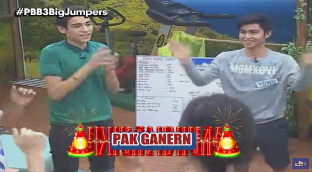 PBBabscbn's tweet photo. Mga top trending sa loob ng bahay ni Kuya! #PBB3BigJumpers https://t.co/npUZ5o8G53