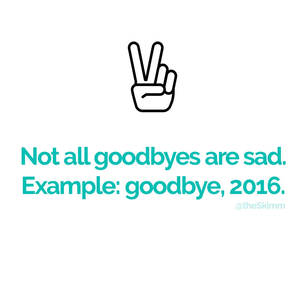 Retweet if you’re ready to say “baii” to 2016. We recapped the year for you in a guide. It's all in here: skimmth.is/2iKlPWk #SkimmLife