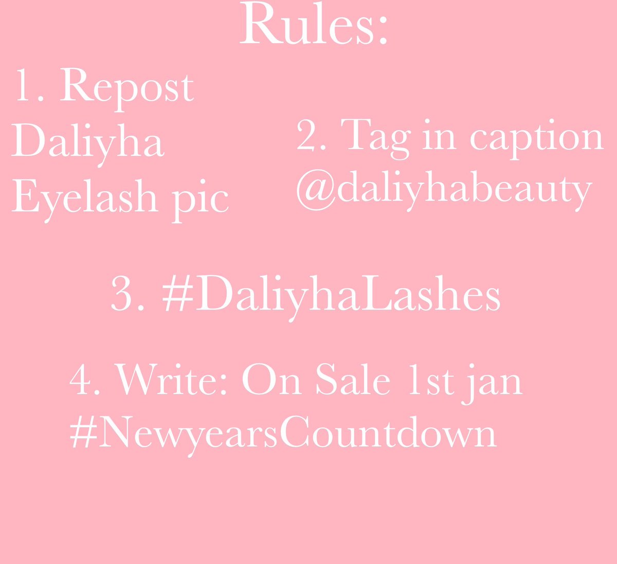 Competition Time over at Instagram: Daliyhabeauty! Check it out to win a free pair of our Lashes xx