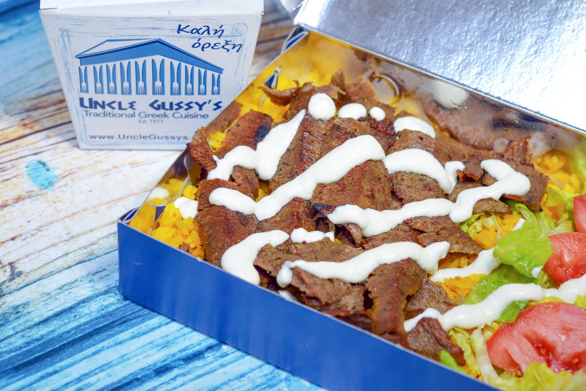 UncleGussys's tweet photo. If you don't do anything else today, make our #GyroPlatter your last Uncle Gussy's #Greek #Streetfood 2016 Platter of the Year! https://t.co/FpBuOC1v5E