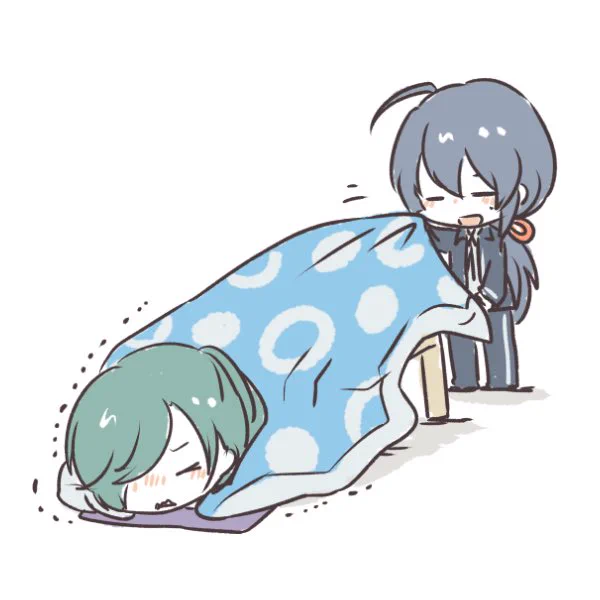 にっかりさーん、こたつの時期はおわりましたよー! 