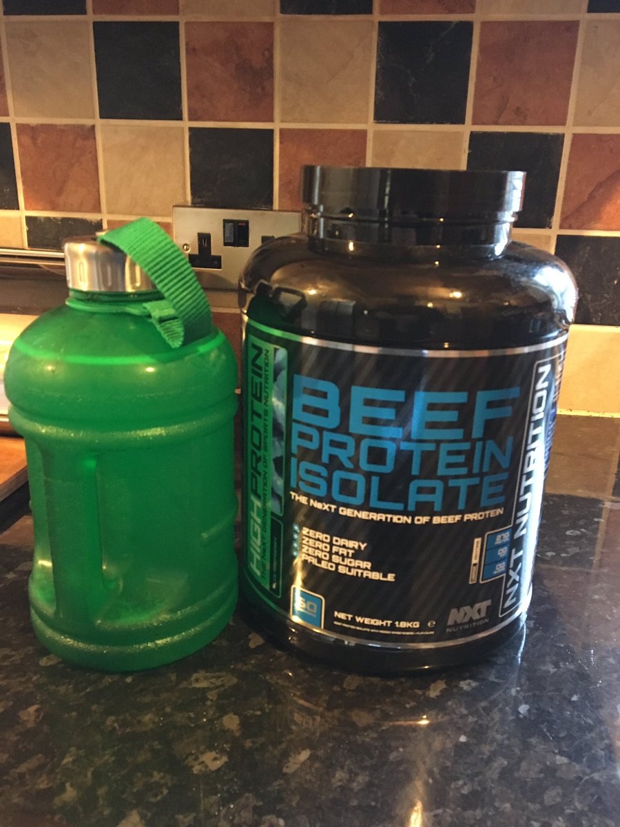 Loving  this Blue Raspberry flavoured Beef Protein from <a href="/NXTNutritionUK/">NXT Nutrition UK</a> so refreshing during training 💦