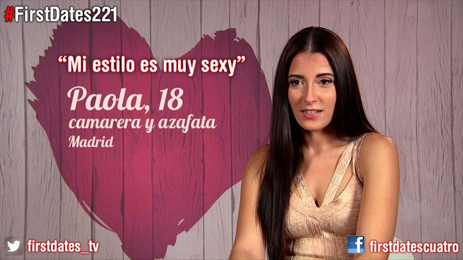 firstdates_tv's tweet photo. Paola, una Kardashian perdida de lo más exigente #FirstDates221 https://t.co/FvghnNTyjN https://t.co/OnkqeeTACE
