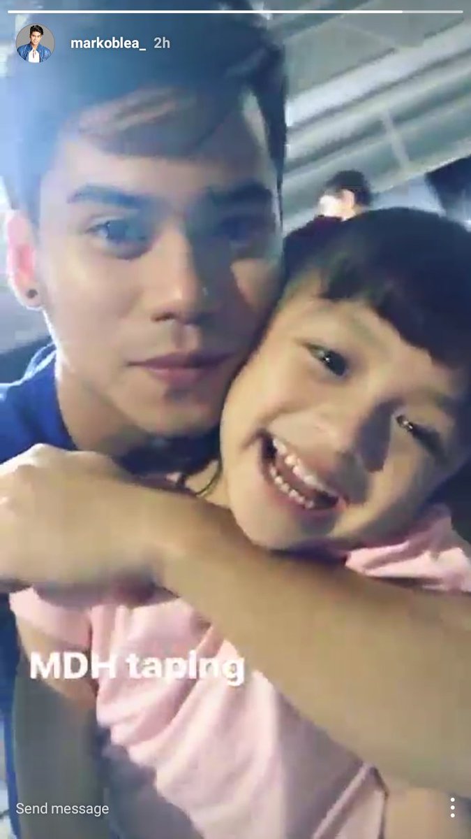 MarkNation_VIS's tweet photo. BTS of My Dear Heart from @markoblea_'s ig stories with @iamAndalioLoisa and baby Nayomi. ❤ https://t.co/XqBUOPSnLv