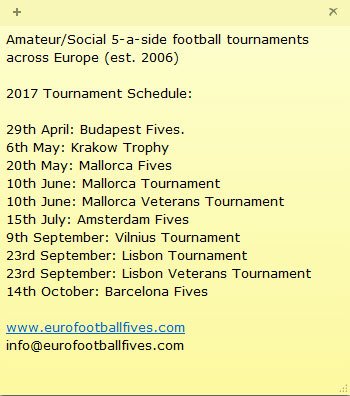 BerlinFives1's tweet photo. @BerlinFives1 is part of the @eurofootball5 family. Due to "squad" rotation we're "rested" for 2017 (back soon). 2017 schedule here: https://t.co/ueYiDJZCQV