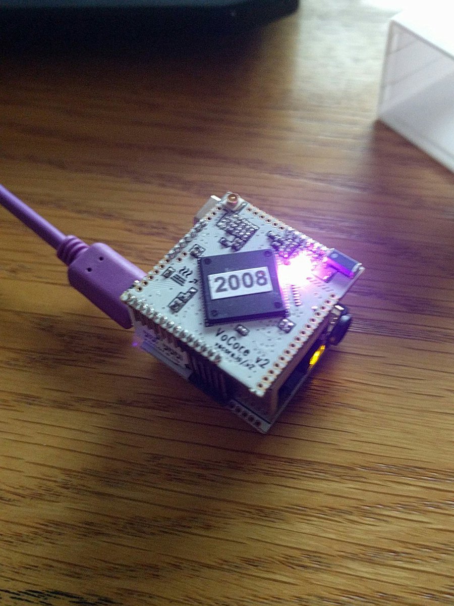 hackerfantastic's tweet photo. The #vocore out of its protective shell.. https://t.co/qKtO3xwJld