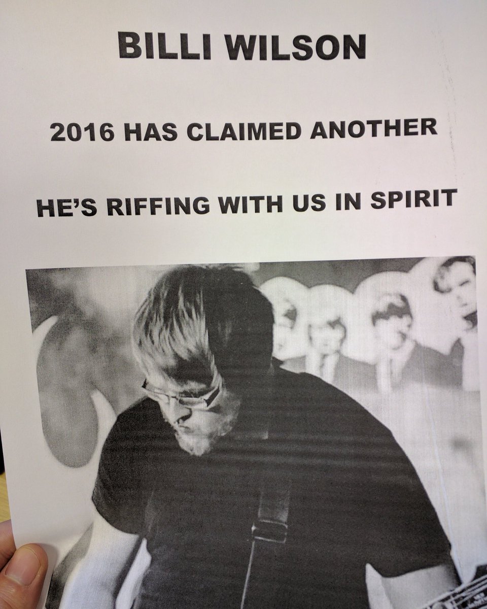 We take to ORileys as a 4 piece tonight!

And don't worry, Billi hasn't died, as the image may imply. He's just too ill to do his thing.