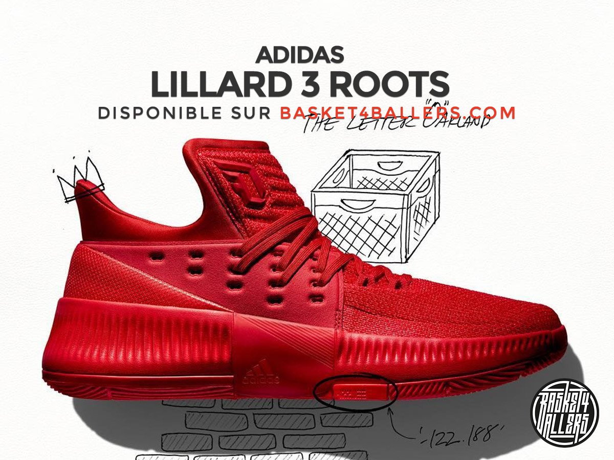 Basket4Ballers's tweet photo. [STOCK] La nouvelle #adidas #Lillard3 "Roots" est toujours disponible sur Basket4Ballers --> https://t.co/CDBTnT1FQp https://t.co/WxWLBuy2JY