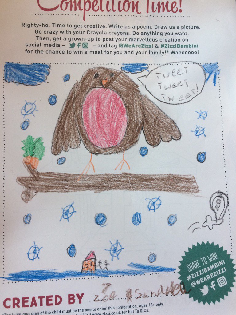 jo_sandwell's tweet photo. Zoe's super winter birdie creation for Zizzi's competition  @WeAreZizzi and #ZizziBambini https://t.co/OqUaTXWTHe