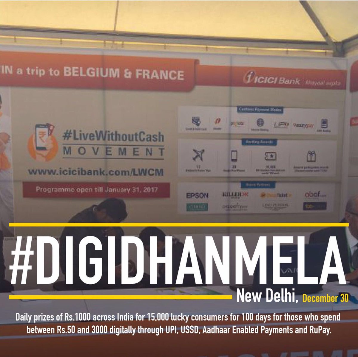 NITIAayog's tweet photo. As India's #digitalpayments revolution reaches every corner of the country, come join us at your nearest #Digidhanmela.Today we're in Delhi! https://t.co/pCToT41DJQ
