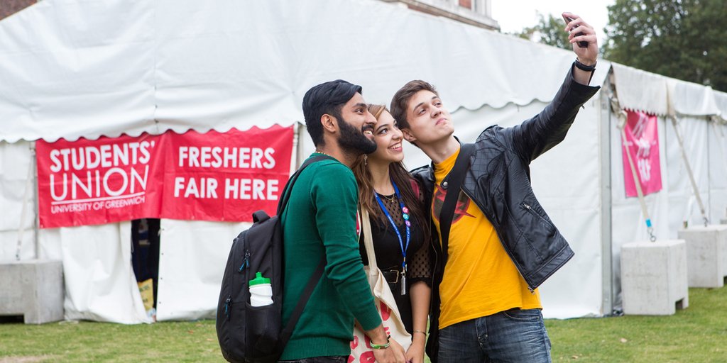 UniofGreenwich's tweet photo. This year @sugreenwich's Freshers' Fairs were voted amongst the best in London #Gre2016 #YearinReview https://t.co/vyDsGtPtEE https://t.co/CWTmHOTVsw