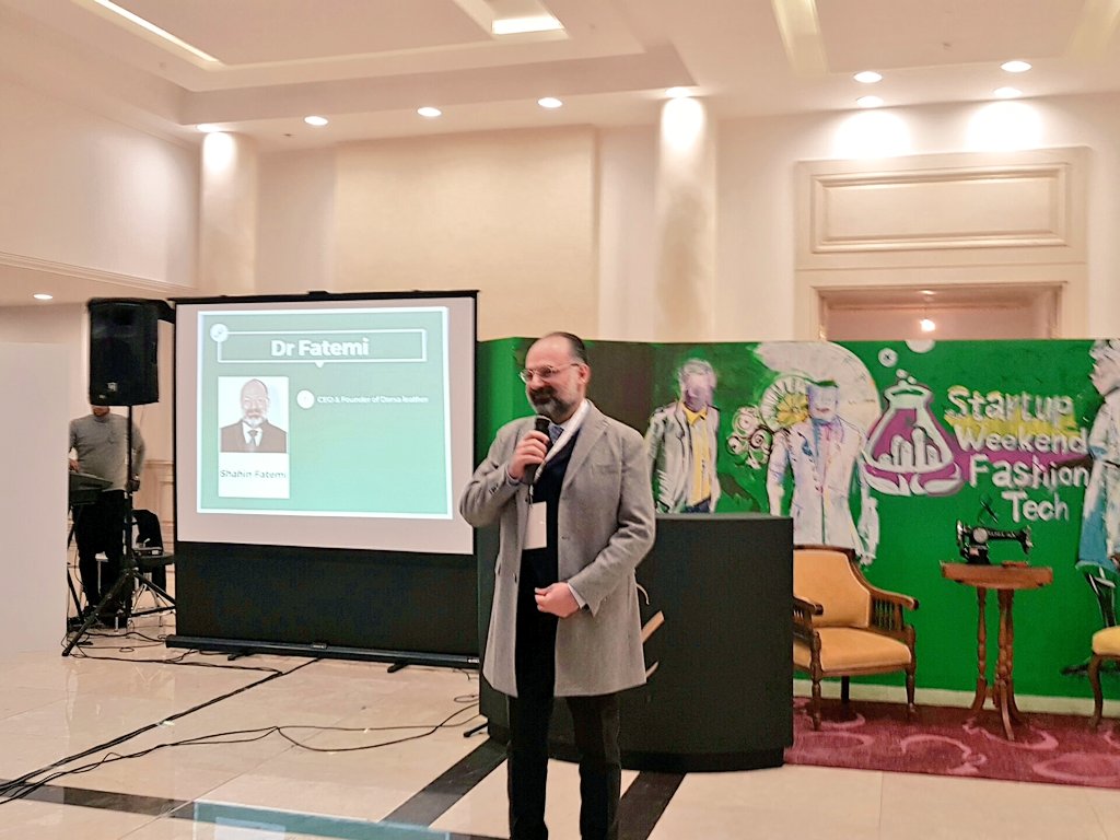 MoojanAsghari's tweet photo. Story telling, @shahinfatemi, CEO of #Dorsa tells us how he founded the 1st Iranian luxe brand in a small workshop #swfashiontech #swtehran https://t.co/hy9pmj8LHb