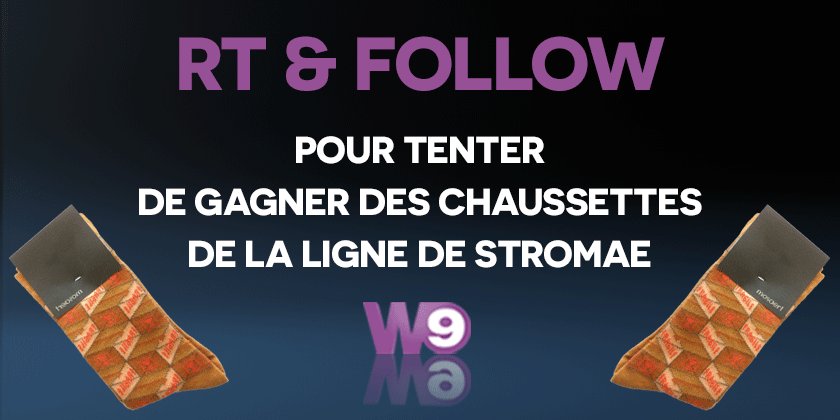 W9's tweet photo. RT + Follow et tentez de gagner des chaussettes de la ligne de #Stromae
"Stromae : l'homme aux 2 visages" mardi sur W9 https://t.co/VYMwpIKjIn