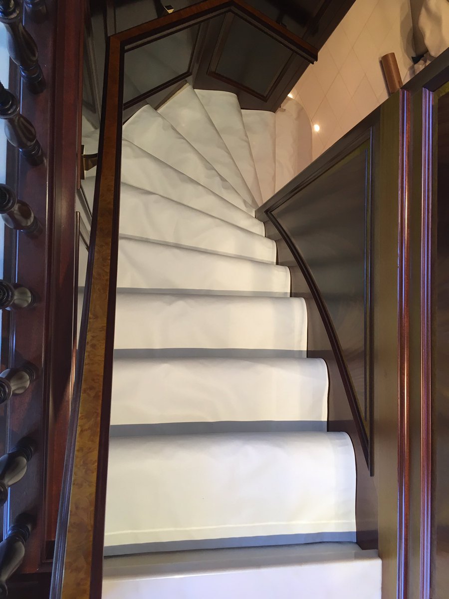 PaulNewellSails's tweet photo. We've been making protective covers for staircase and rooms for superyacht. https://t.co/n3G4DvBCmz