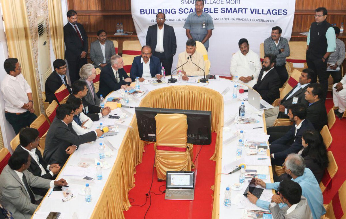 AP_SCCC's tweet photo. Hon'ble CM #NCBN participated in events and declared Mori village as a Smart &amp; talked with Prof.Darwin on smart village initiatives https://t.co/2QZJtpg7yW