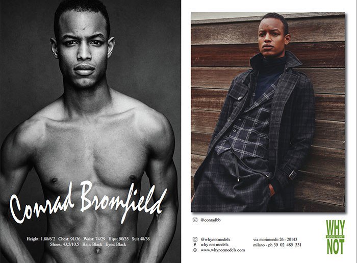 UmodelsNY's tweet photo. Its Show Season Time! Conrad Bromfield show card with Why Not Models for Milan Fashion week… https://t.co/ZKFYNRtJXf https://t.co/5mgRbS3OXW
