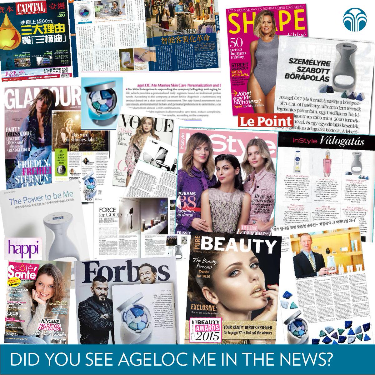 NuSkinNA's tweet photo. Take a look at some of the many the #magazines #ageLOCMe has been highlighted in this past year! https://t.co/03jkplYJCX