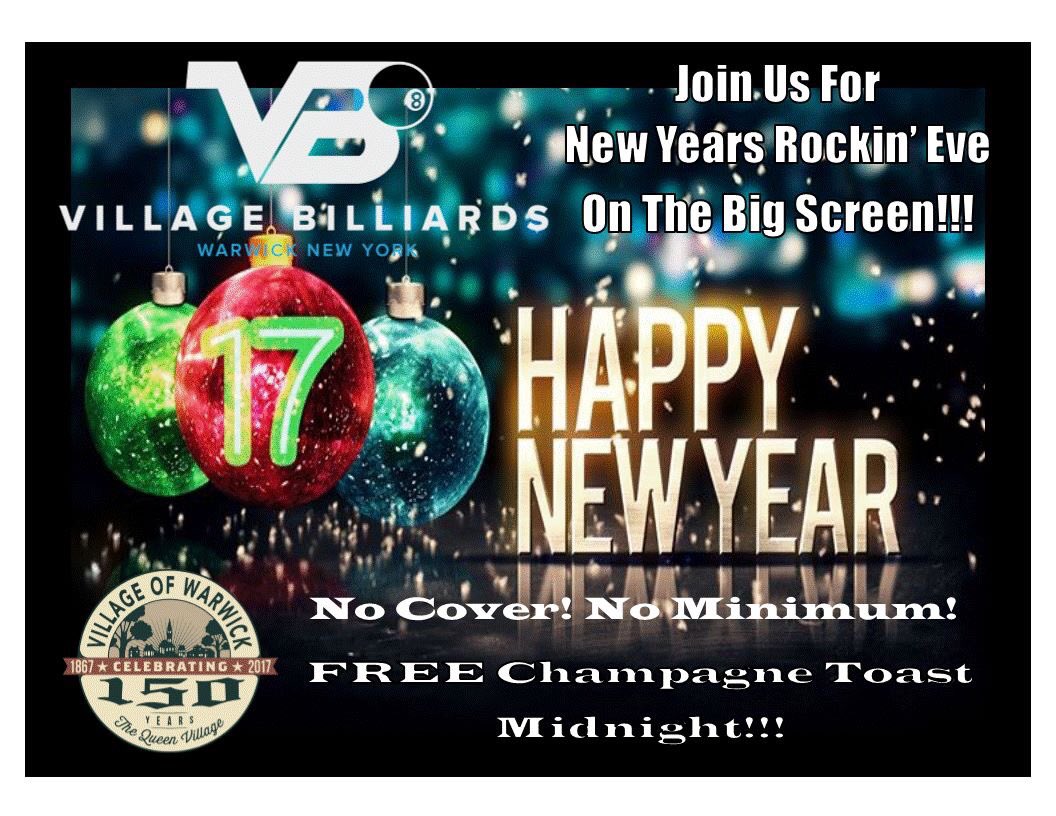 VBilliards's tweet photo. No plans? No problem. Pool Party! #villagebilliards #warwickny #newyearseve #2017 https://t.co/oqx6KzxBym